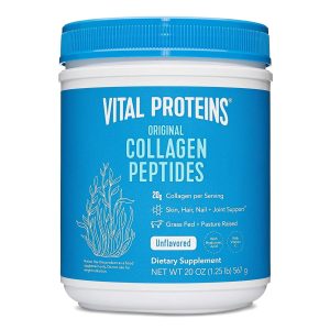 Vital Proteins Collagen Peptides Powder with Hyaluronic Acid and Vitamin C, Unflavored 567G