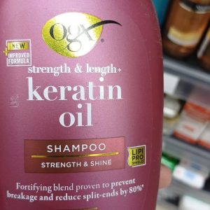 Ogx Strength & Length Keratin Oil Shampoo (385ml)